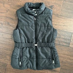 Children's Place Black Puffer Vest Sz L 10/12